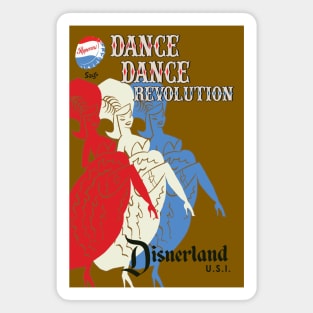 "Dance Dance Revolution"  Disnerland Parody Magnet